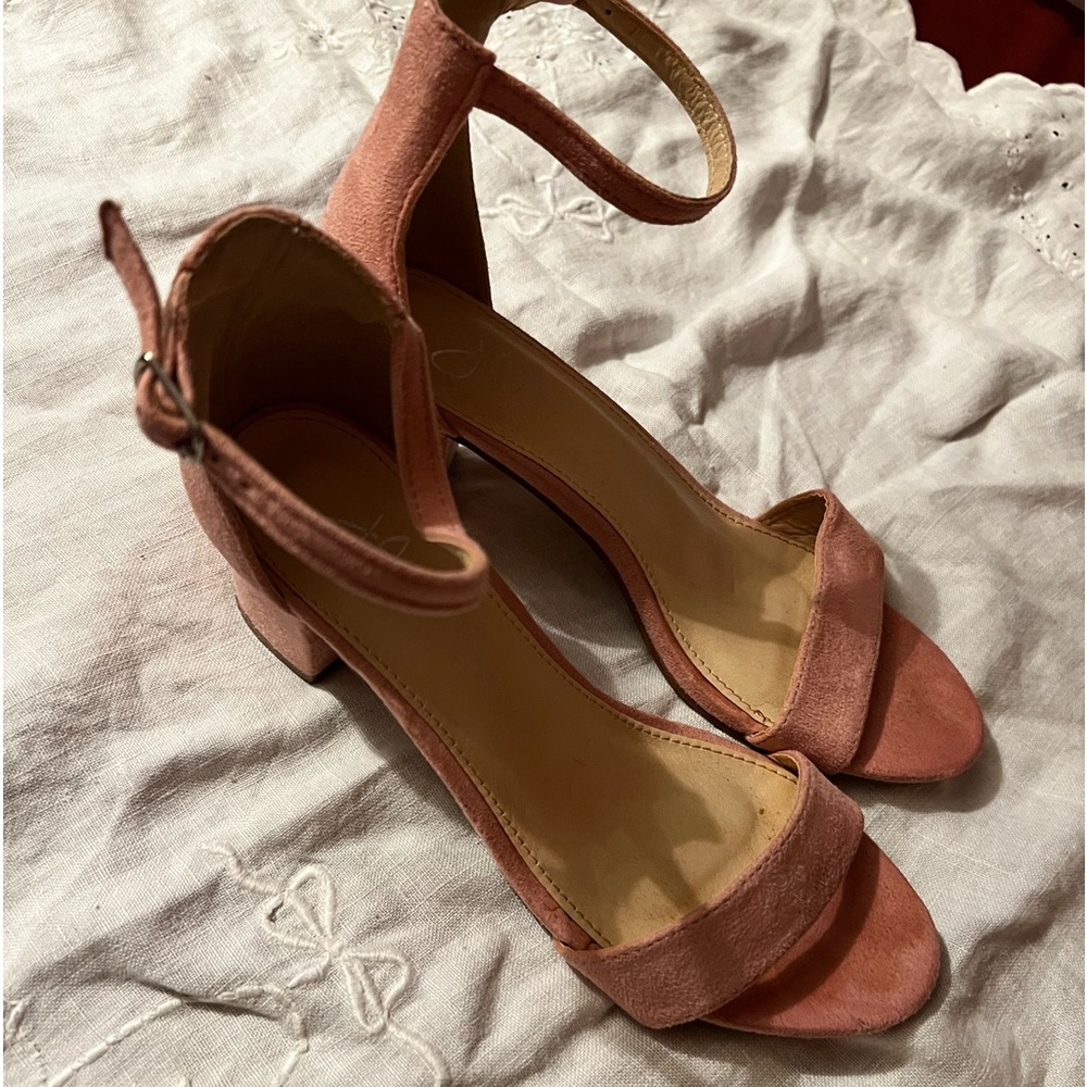 🍉J Adam’s heeled sandals size 8 pink